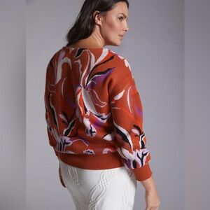 Anthropologie Maeve Boat Neck Sweater size XL EUC